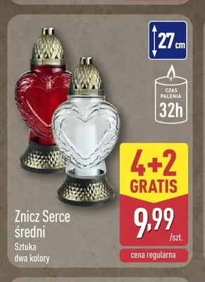 Znicz Serce średni promocja w Aldi