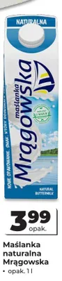Maślanka naturalna Mrągowska promocja w Odido