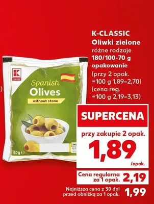 Oliwki zielone K-Classic promocja w Kaufland