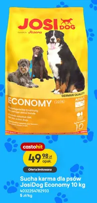 Sucha karma dla psów JosiDog Economy promocja w Castorama