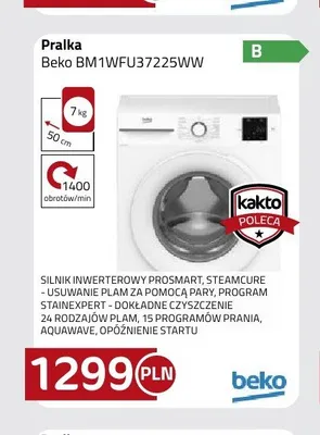 Pralka Beko BM1WFU37225WW promocja w kakto.pl