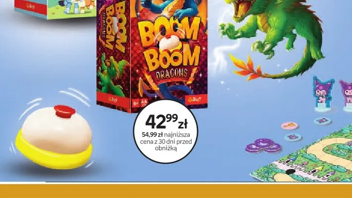 Gra Boom Boom Dragons Trefl promocja w Empik
