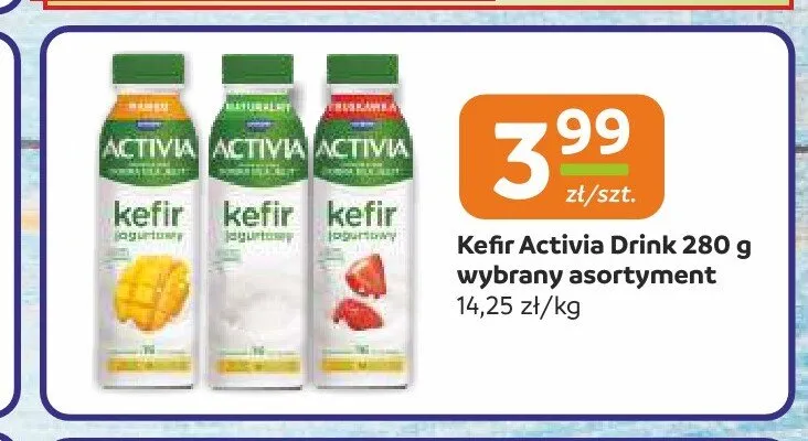 Kefir Activia Drink mango promocja w Społem Częstochowa