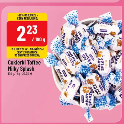 Cukierki Toffee Milky Splash Roshen promocja w POLOmarket