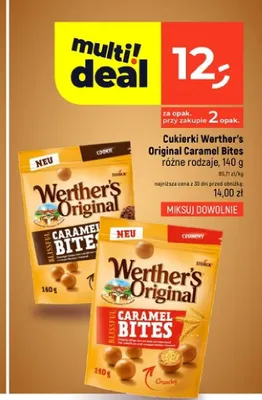Cukierki Werther's Original Caramel Bites Cookie promocja w Dealz