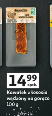Kawałek z łososia wędzony na gorąco promocja w Auchan