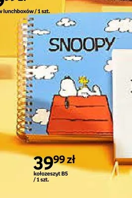 Kołozeszyt B5 Snoopy promocja w Empik