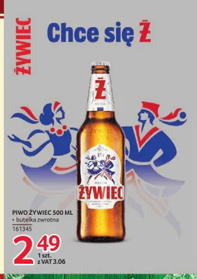 Piwo Żywiec butelka zwrotna promocja w Selgros