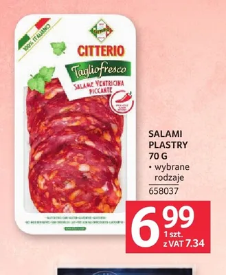 Salami plastry Citterio promocja w Selgros