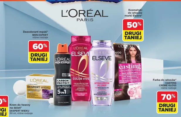 Krem do twarzy na dzień Ekspert Wieku różne rodzaje promocja w Carrefour