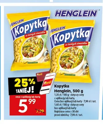 Kopytka Henglein promocja w Twój Market