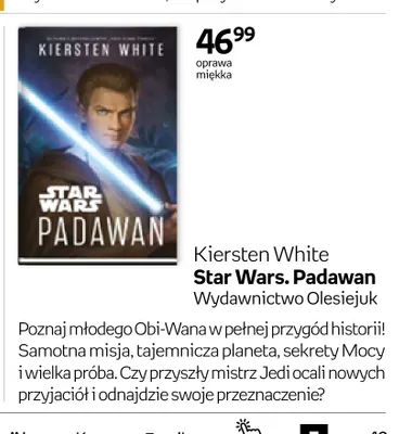 Książka Star Wars. Padawan Kiersten White promocja w Empik