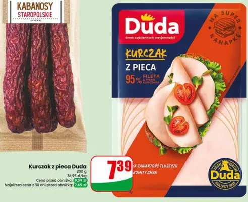 Kurczak z pieca Duda promocja w Dino
