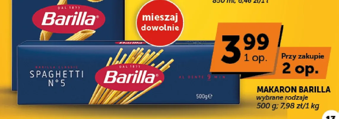 Makaron Spaghetti N°5 Barilla promocja w Euro Sklep