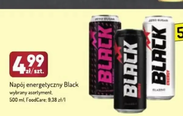 Napój energetyczny Black Wild Strawberry promocja w Avita