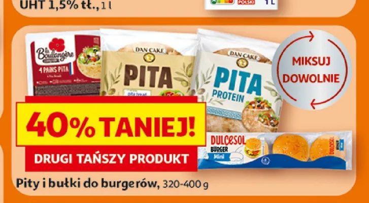 Pity i bułki do burgerów promocja w Auchan