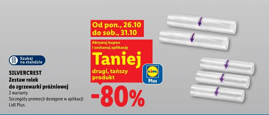 Zestaw rolek do zgrzewarki próżniowej Silvercrest 2-pak promocja w Lidl