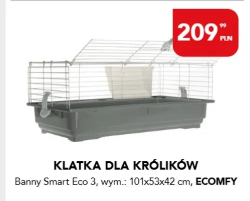 Klatka dla królików Banny Smart Eco 3 101x53x42cm Ecomfy promocja w Aquael zoo