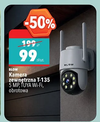 Kamera zewnętrzna BLOW T-135 5 MP TUYA Wi-Fi obrotowa promocja w Biedronka