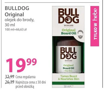 Olejek do brody Bulldog Original promocja w Hebe
