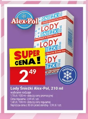 Lody Śnieżki Alex-Pol promocja w Twój Market