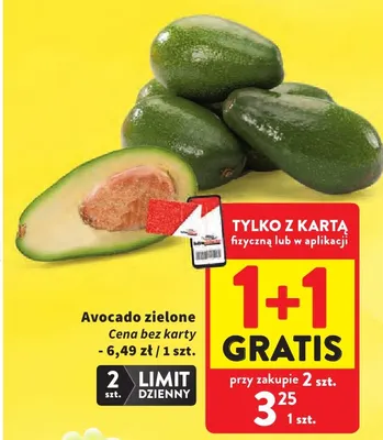 Awokado zielone promocja w Intermarche