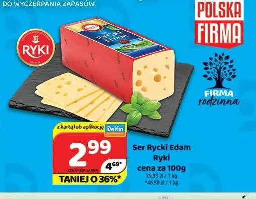 Ser Rycki Edam Ryki promocja w Delfin