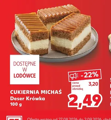 Deser Krówka Cukiernia Michaś promocja w Kaufland