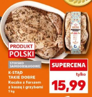 Kaczka z farszem z kaszą i grzybami promocja w Kaufland