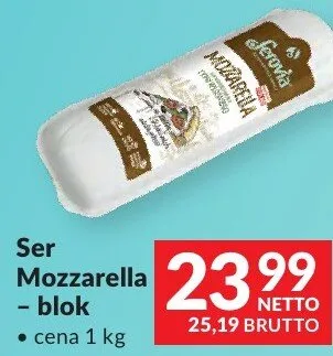 Ser Mozzarella - blok promocja w Makro