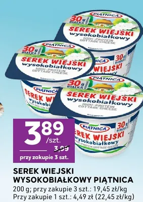 Serek wiejski wysokobiałkowy Piątnica promocja w Stokrotka