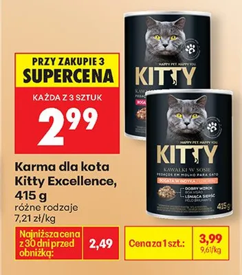 Karma dla kota w sosie - różne smaki w tym kurczak z wątróbką i galaretką promocja w Biedronka