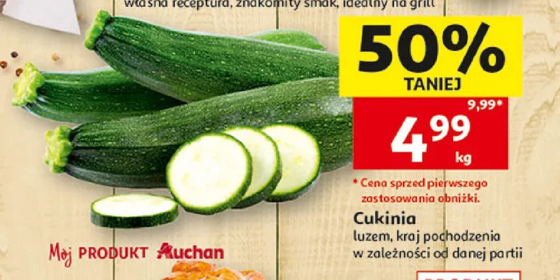 Cukinia promocja w Auchan