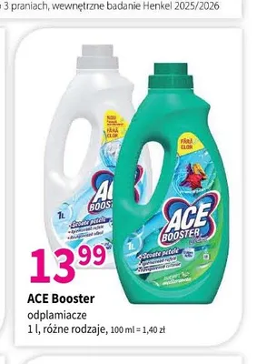 Odplamiacz ACE Booster Regular promocja w Drogerie Polskie