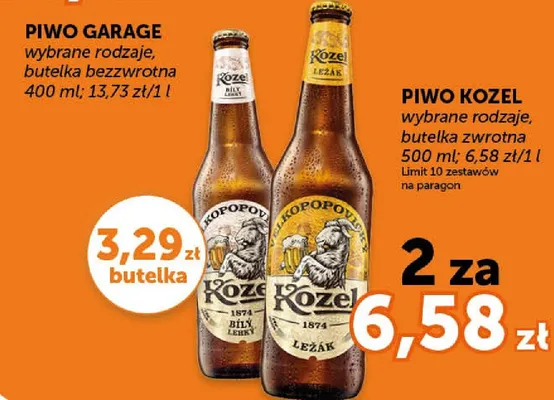 Piwo Kozel Biały promocja w Euro Sklep