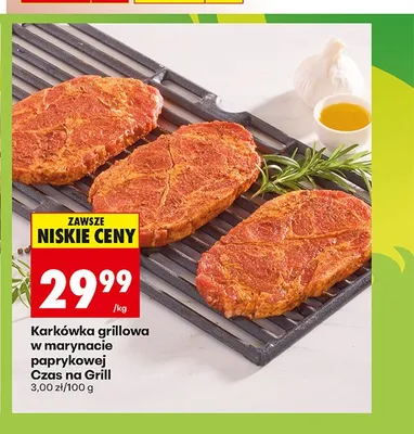 Karkówka grillowa w marynacie paprykowej Czas na Grill promocja w Biedronka