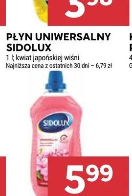 Płyn uniwersalny kwiat japońskiej wiśni Sidolux promocja w Stokrotka