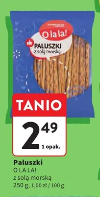 Paluszki z solą morską O la la! promocja w Intermarche