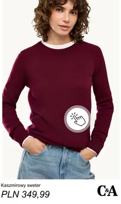 Kaszmirowy sweter C & A promocja w C&A