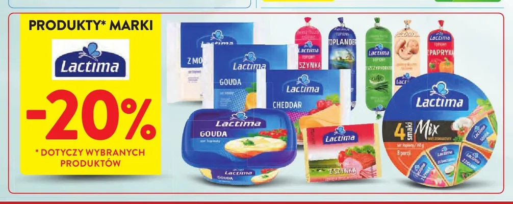 Produkty marki Lactima promocja w Intermarche