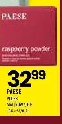 Puder malinowy PAESE promocja w Drogerie Natura