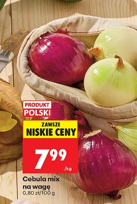 Cebula mix na wagę promocja w Biedronka