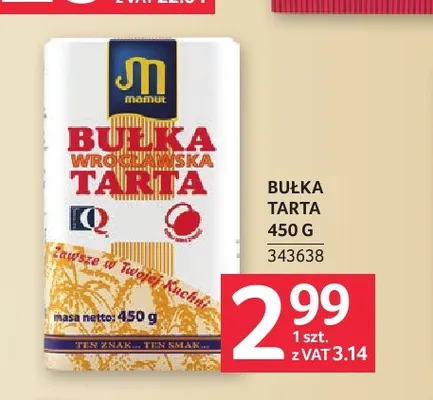 Bułka tarta wrocławska Mamut promocja w Selgros