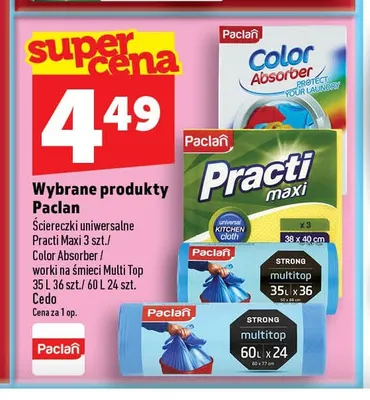 Worki na śmieci 35 l Paclan Multi Top promocja w TOPAZ