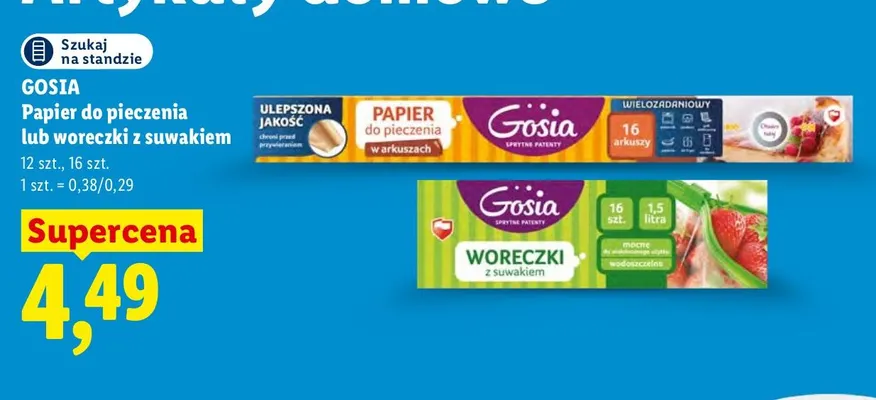Papier do pieczenia Gosia promocja w Lidl