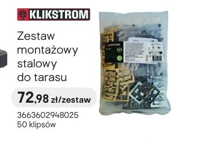Zestaw montażowy stalowy do tarasu promocja w Castorama