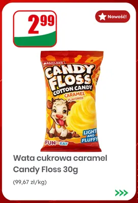 Wata cukrowa caramel Candy Floss Magicland promocja w Dino