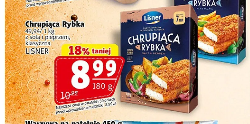 Chrupiąca Rybka klasyczna Lisner promocja w Prim Market