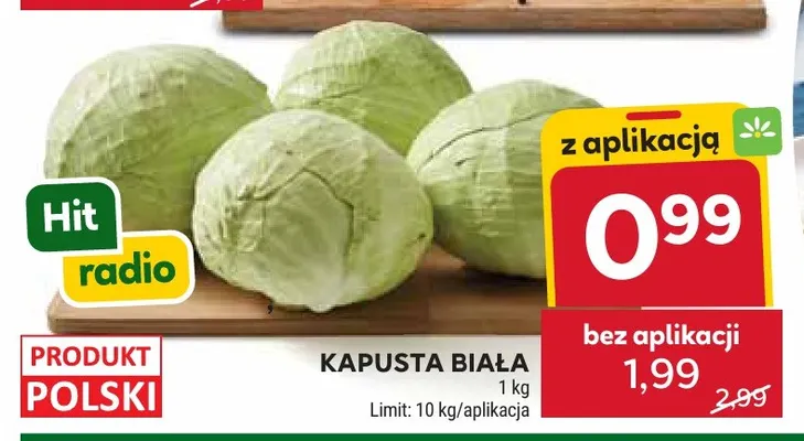 Kapusta biała promocja w Stokrotka