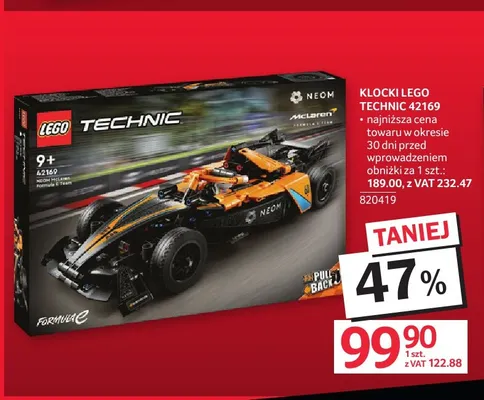 Klocki LEGO Technic 42169 promocja w Selgros